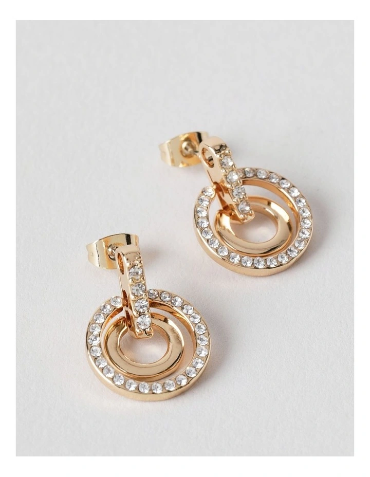 Multi Ring Earring in Gold image 1