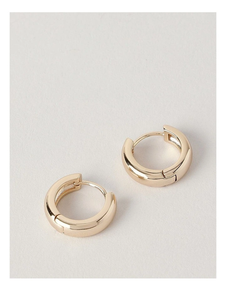 Men's Titanium Hinged Hoop Earrings – Matt & Polished With Cubic Zirconia Stone – Elma Jewellery