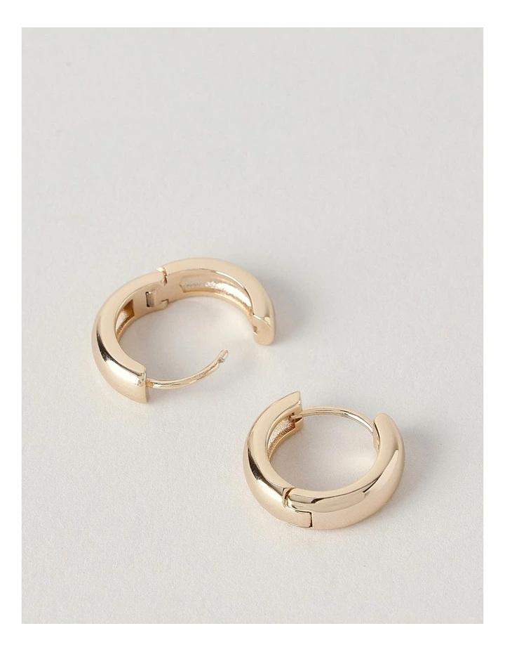 Hinged Hoop Earring in Gold image 3