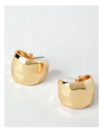 Chunky Open Hoop Earring in Gold