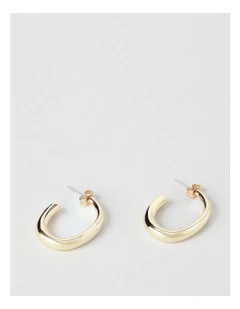 Skinny Hoop Earring in Gold
