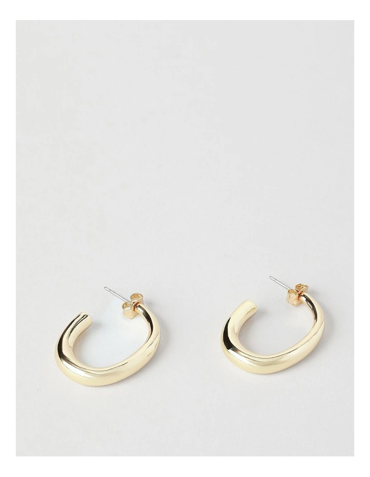 Skinny Hoop Earring in Gold image 1