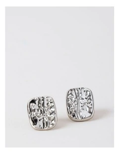 Curved Studs in Silver