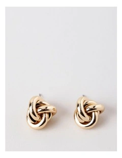 Knot Studs in Gold