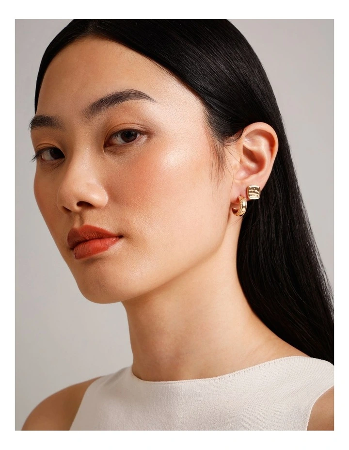 Mod 3PK Earrings in Gold image 2