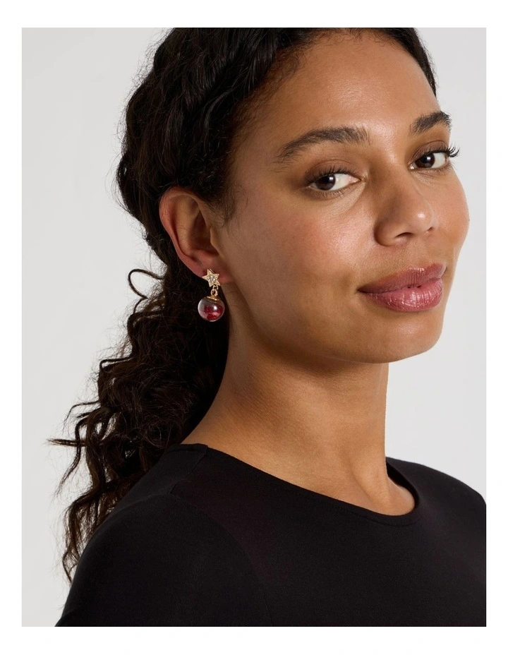 Santa Sleigh 2PK Earrings in Multi image 2