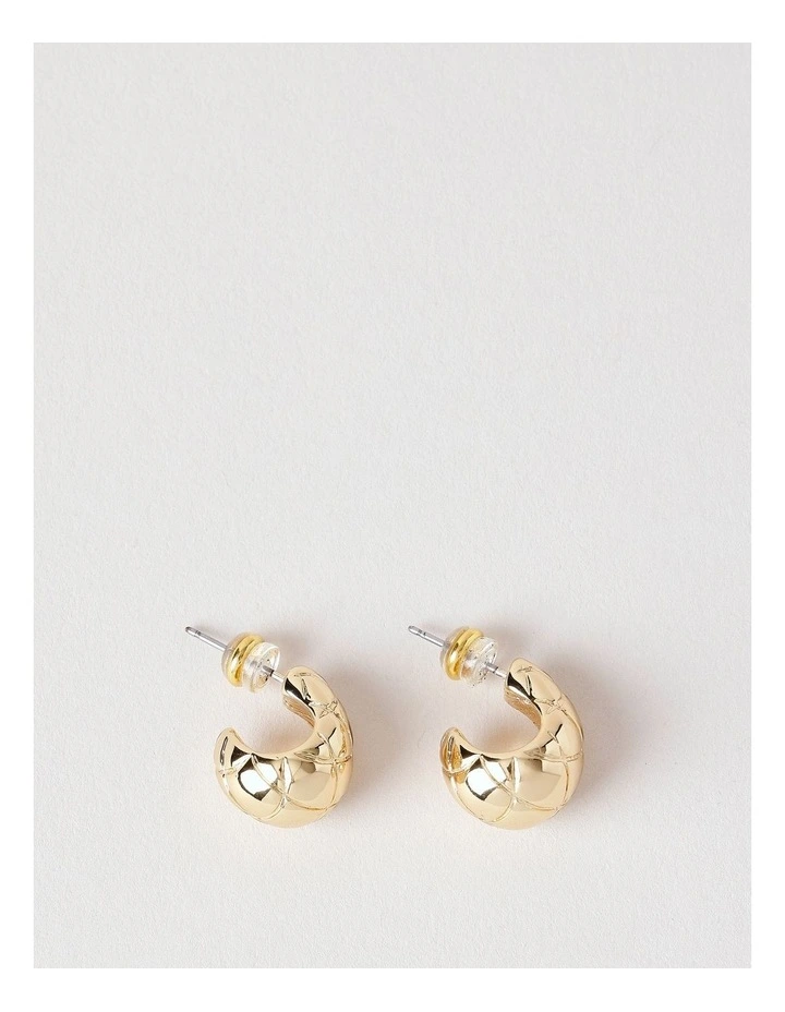 Small Drop Earring in Gold image 1