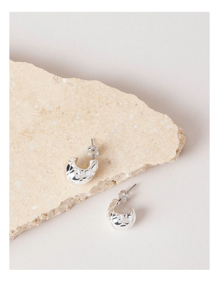 Small Drop Earring in Silver image 2