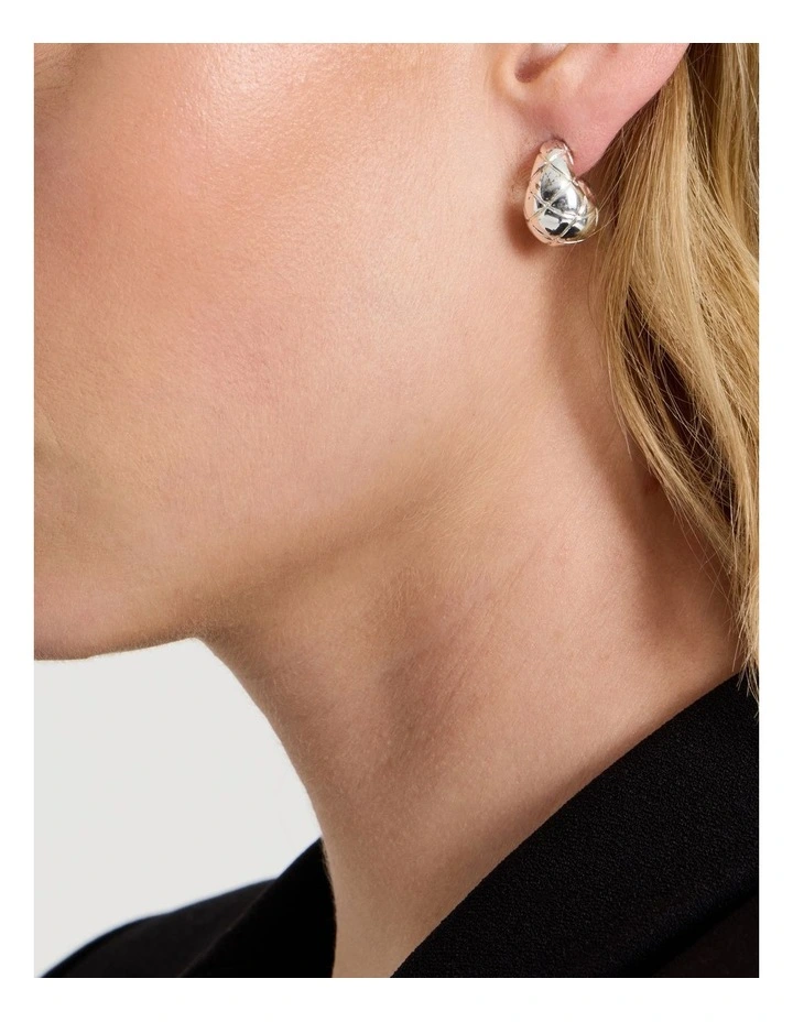 Small Drop Earring in Silver image 4