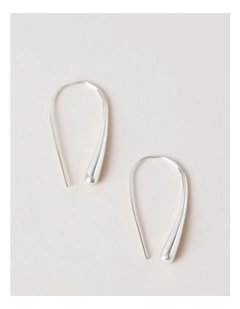 Hook Earring in Silver