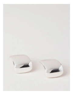 Square Studs in Silver