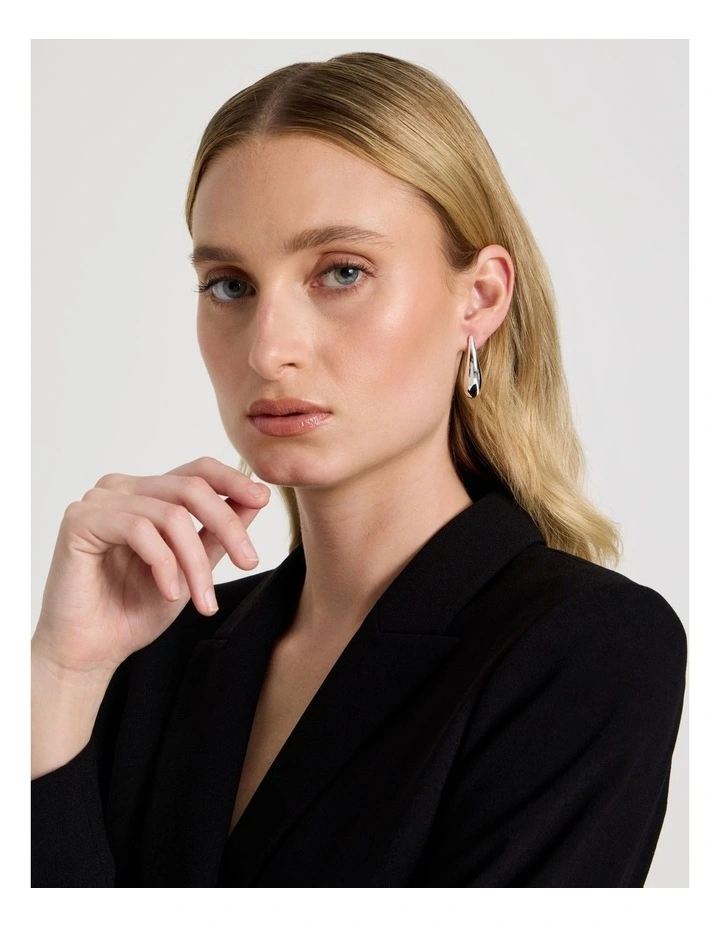 Drop Earrings in Silver image 4