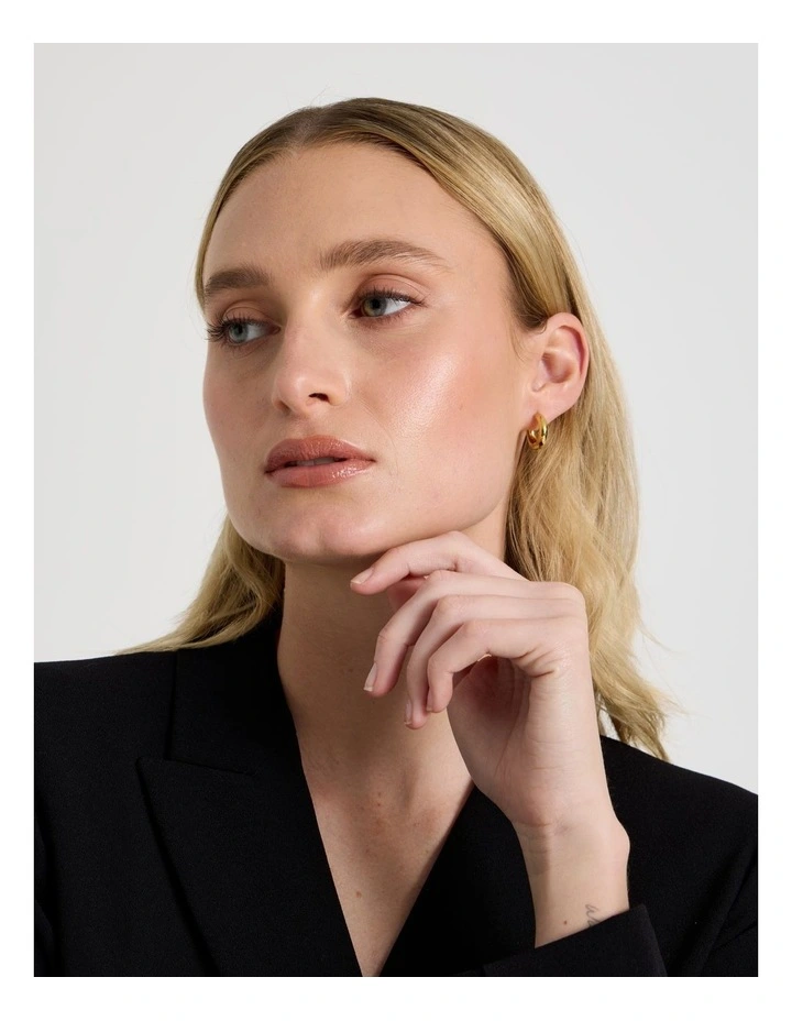 Small Hoop in Gold image 2