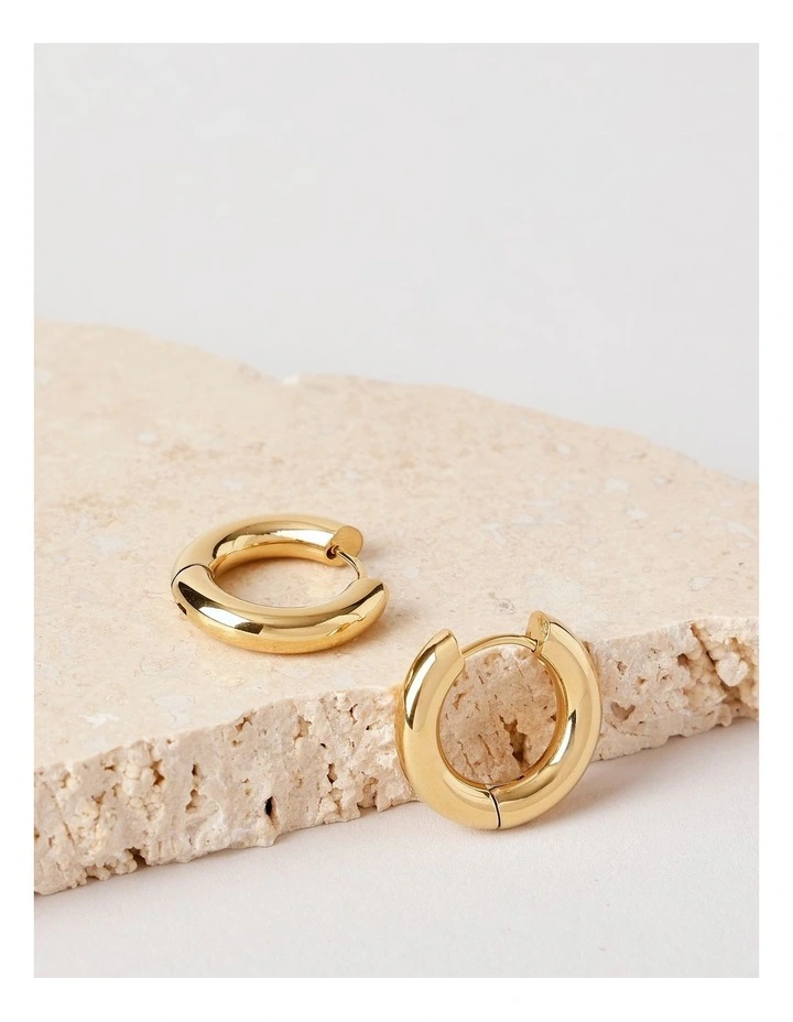 Small Hoop in Gold image 3