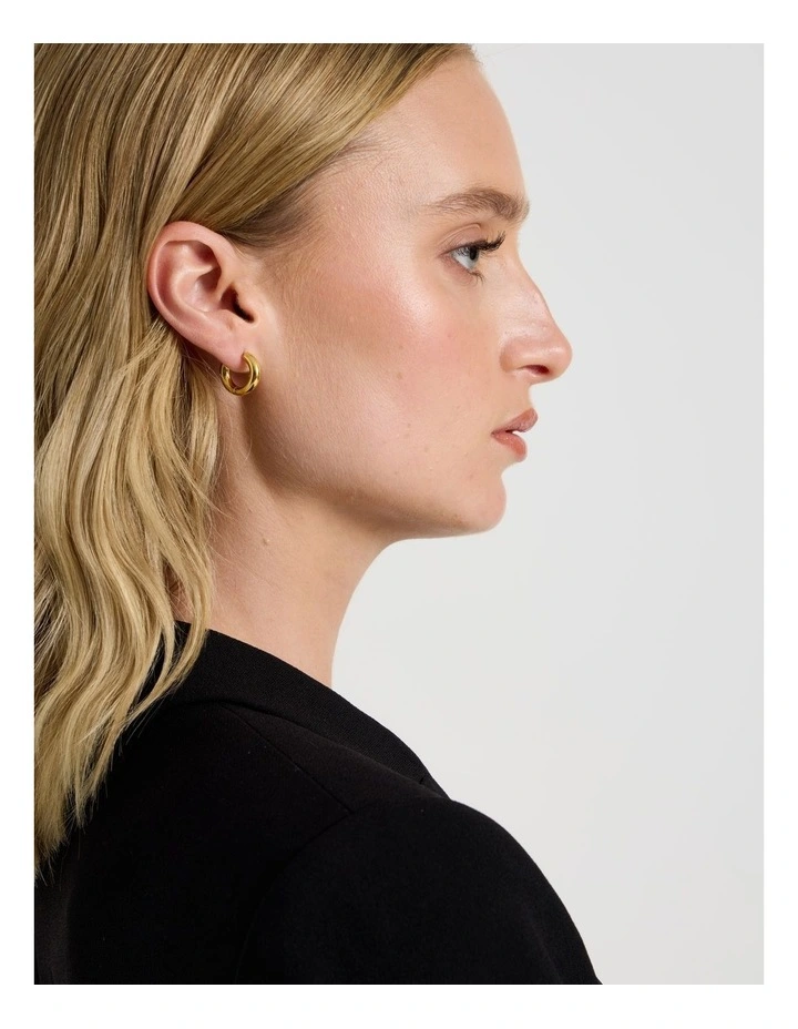 Small Hoop in Gold image 4