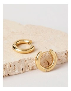 Medium Hoop Earrings Gold