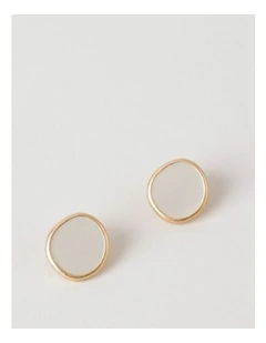 Disc Earring in Gold