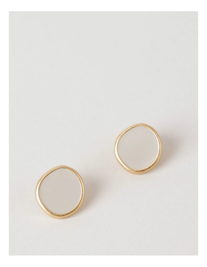 Disc Earring in Gold image 1