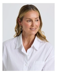 Doorknocker Earring in Clear