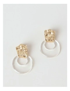 Doorknocker Earring in Clear