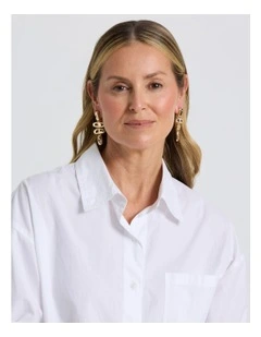 Hammered Drop in Gold