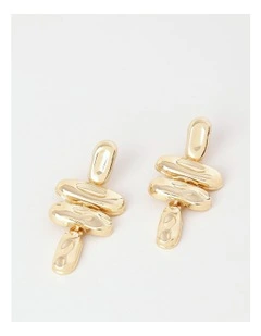 Hammered Drop in Gold