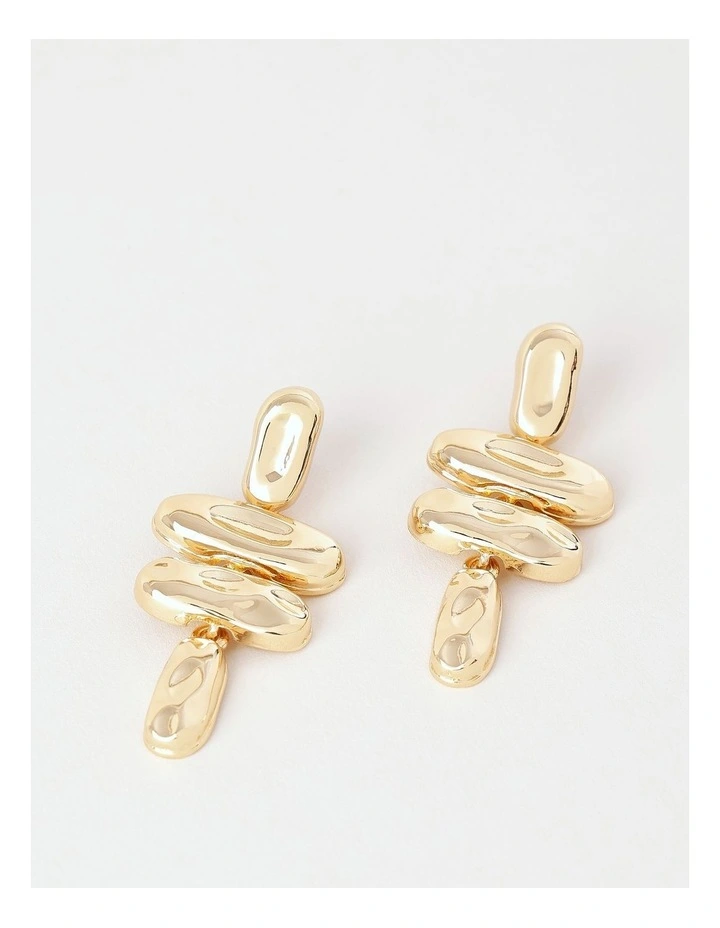 Hammered Drop in Gold image 1