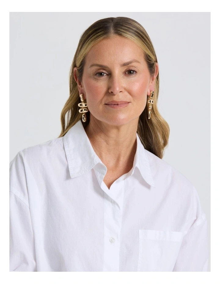 Hammered Drop in Gold image 2