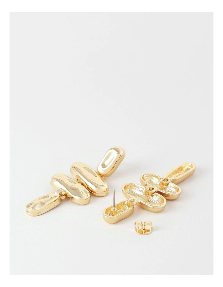 Hammered Drop in Gold image 2