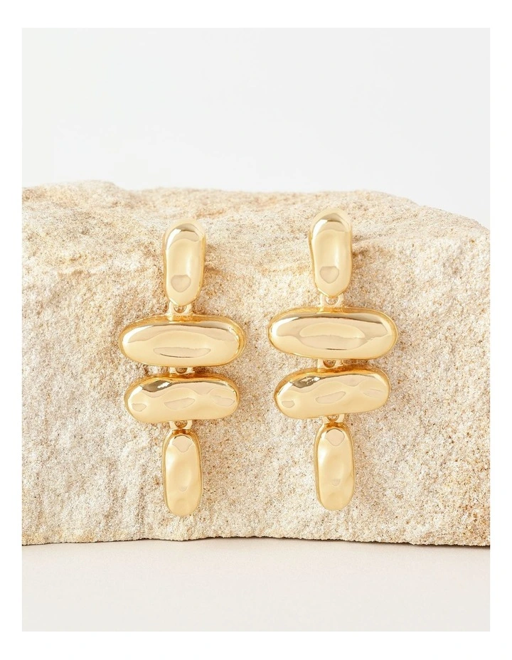 Hammered Drop in Gold image 3