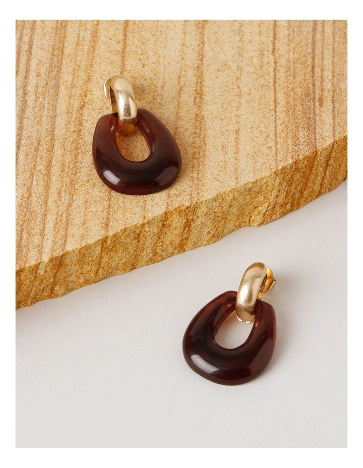 Hoop Earring in Red image 1