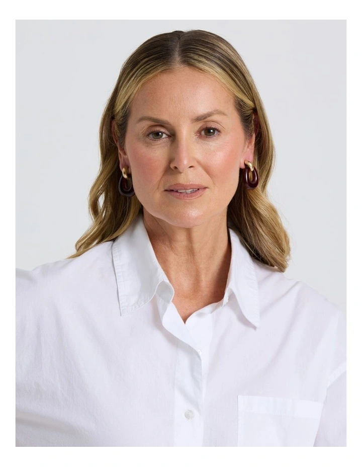 Hoop Earring in Red image 2