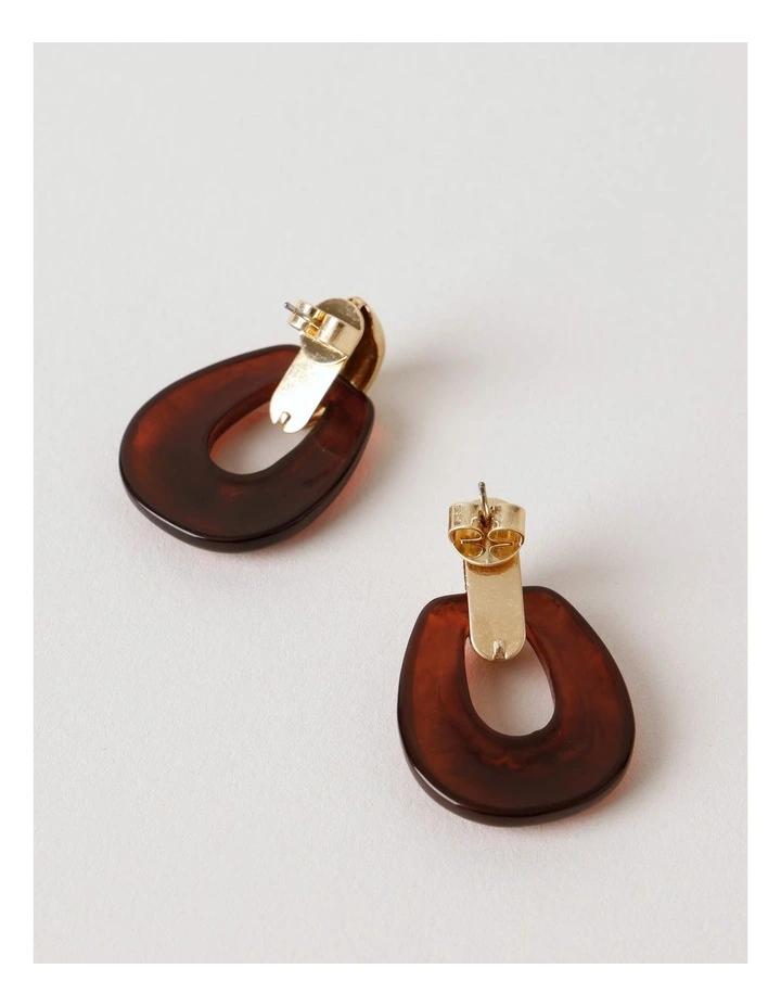 Hoop Earring in Red image 3