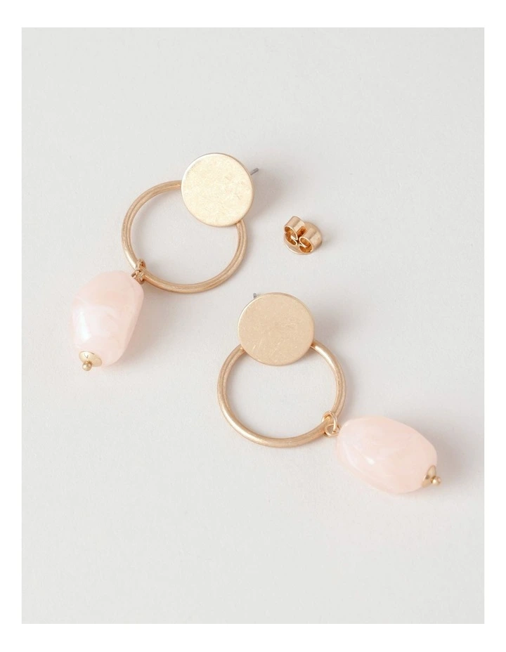 Drop Earring in Pink image 3