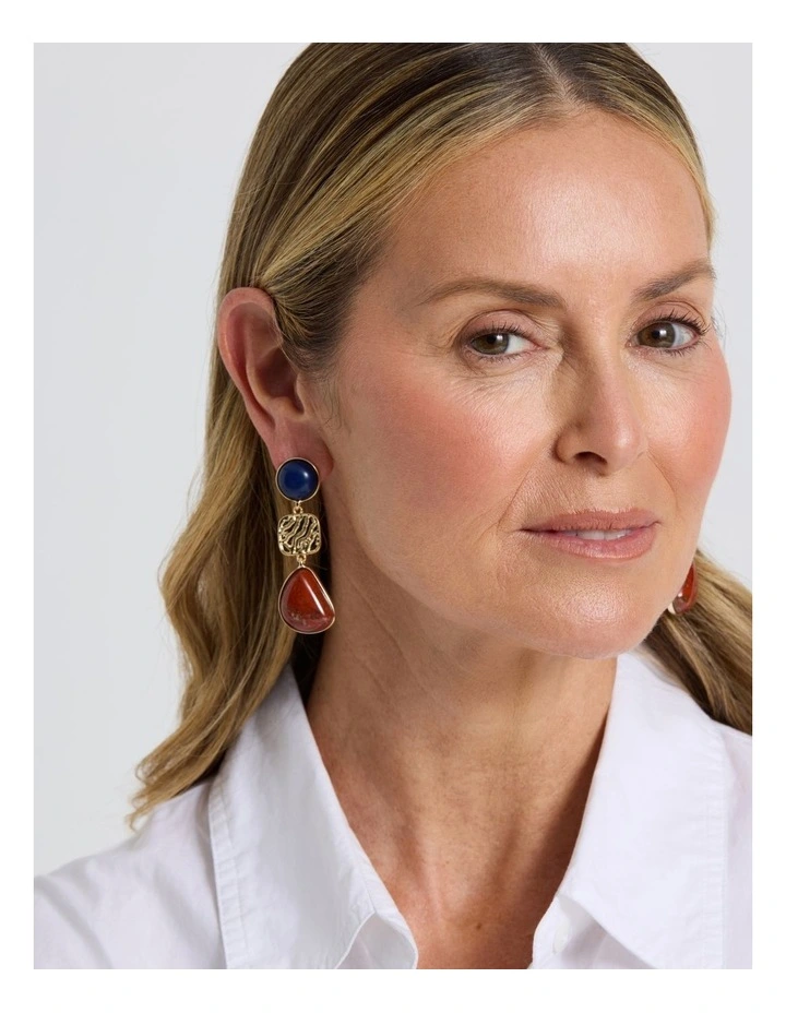 Multi Drop Earring in Multi image 2