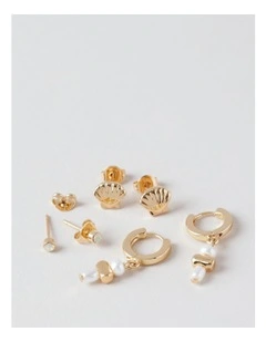 3PK Earring in Gold