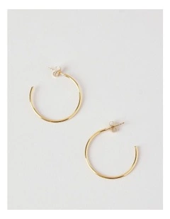 Fine 30MM Hoop in Gold
