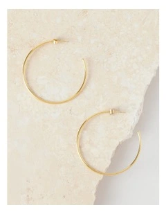 Fine 40MM Hoop in Gold