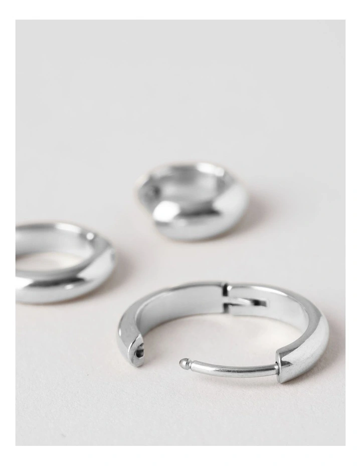 Three Pack of Huggies in Silver image 2