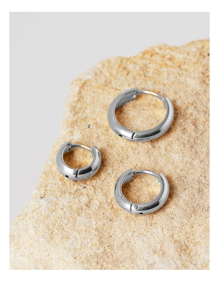 Three Pack of Huggies in Silver image 3