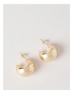 Round Hoops in Gold