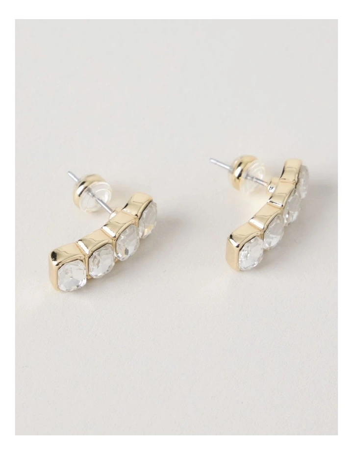 Quadruple Diamante Stud in Gold image 3