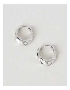 Twist Earring in Silver