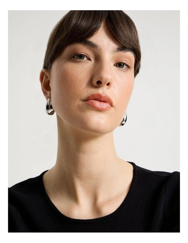 Drop Earrings in Silver image 3
