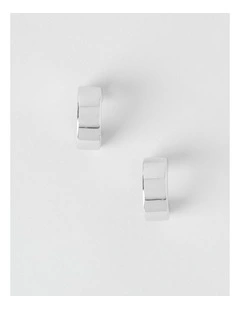 Chunky Hoops in Silver