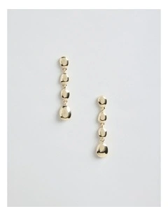 Bead Drop Earring in Gold
