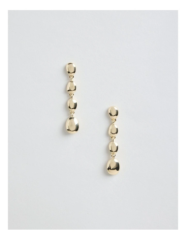 Bead Drop Earring in Gold image 1