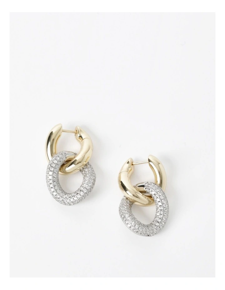 Bold Metals Earring in Two-Tone image 1