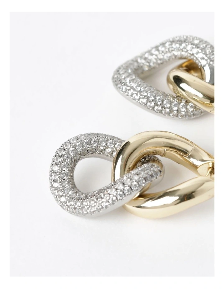 Bold Metals Earring in Two-Tone image 3
