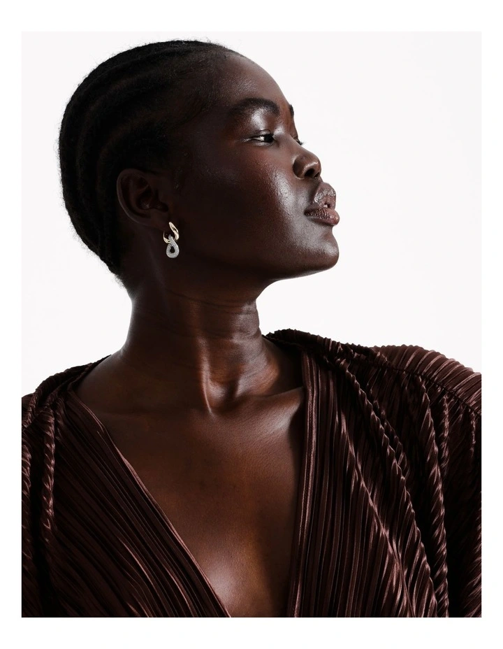 Bold Metals Earring in Two-Tone image 4